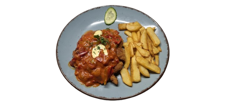 Schnitzel mit Papriksauce