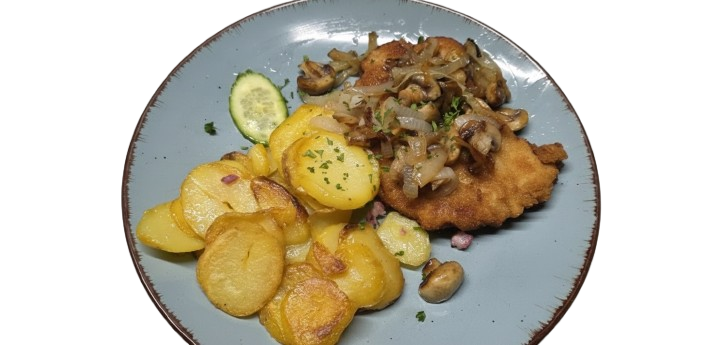 Schnitzel mit Champignons